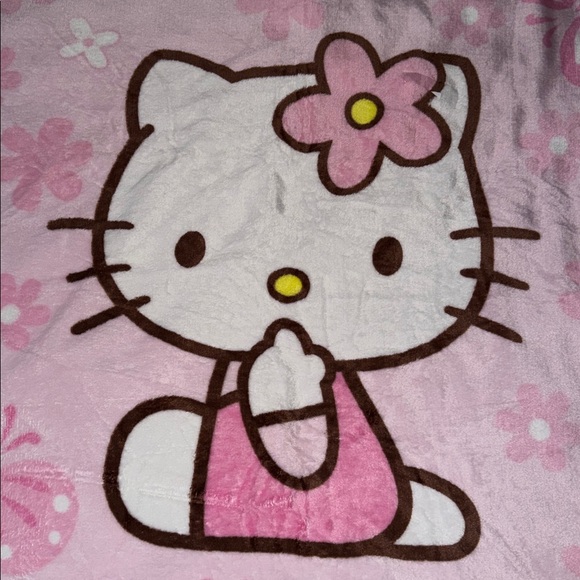 NWOT Beautiful Hello Kitty blanket 100cmX140cm - Picture 4 of 6